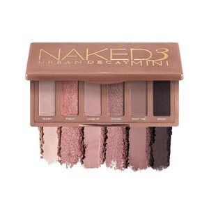 new Urban Decay Naked3 Mini Soft Pink Eyeshadow Palette neutral natural brown